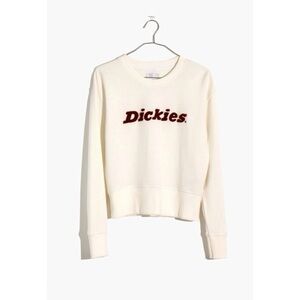 Madewell x Dickies White Logo Shrunken Sweatshirt S